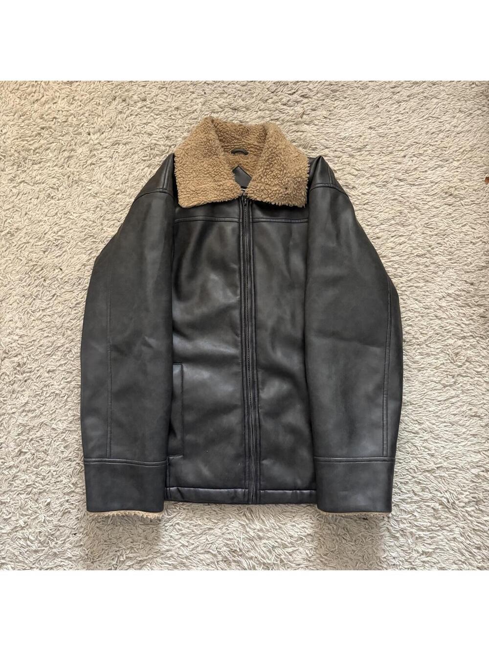 Beautiful Rainbow West black faux leather jacket